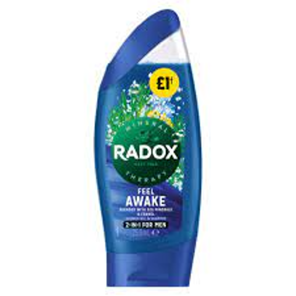 RADOX SHOWER GEL AWAKE MINERALS & FENNEL 2 IN 1 FOR MEN 250