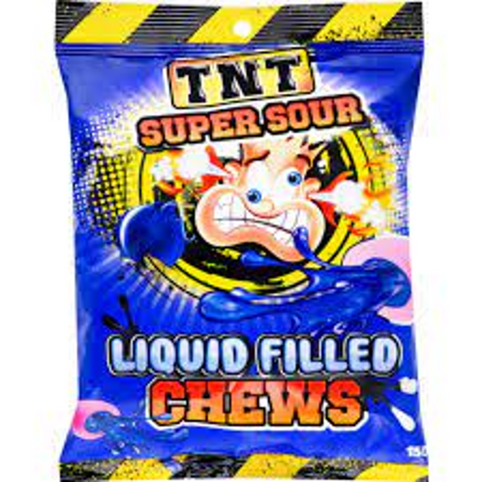 TNT CHEWS SUPER SOUR LIQUID FILLED 150 GM