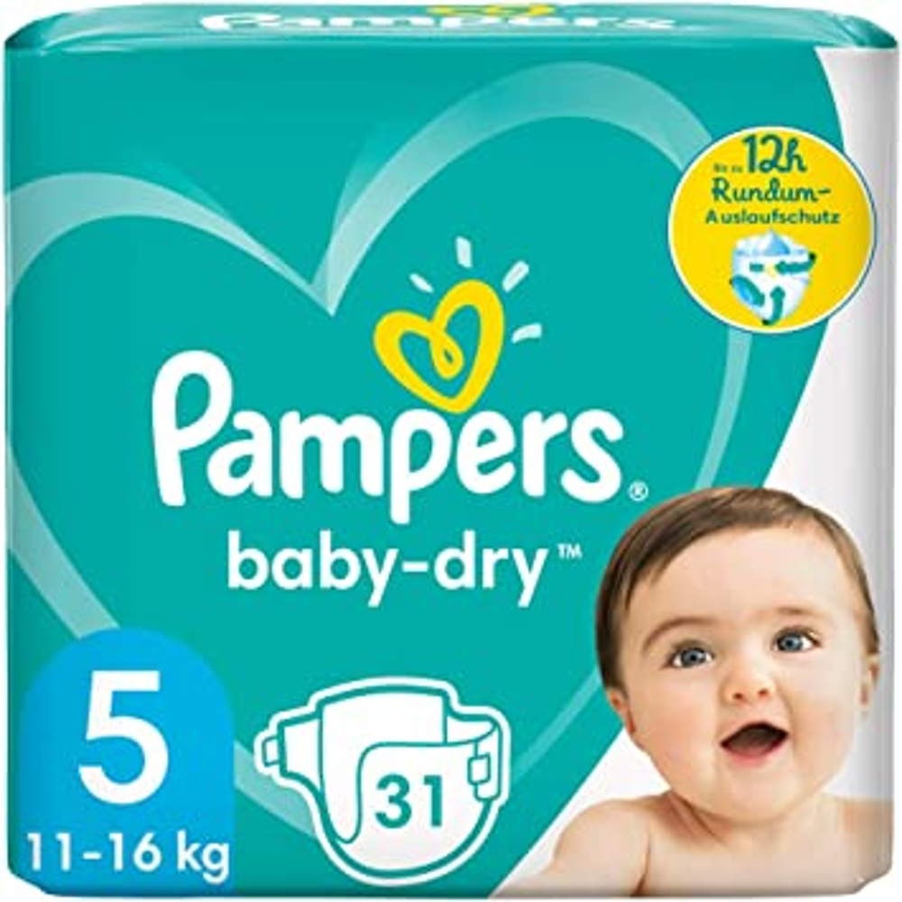 PAMPERS BABY DRY DIAPER 5 YEAR 31 PC