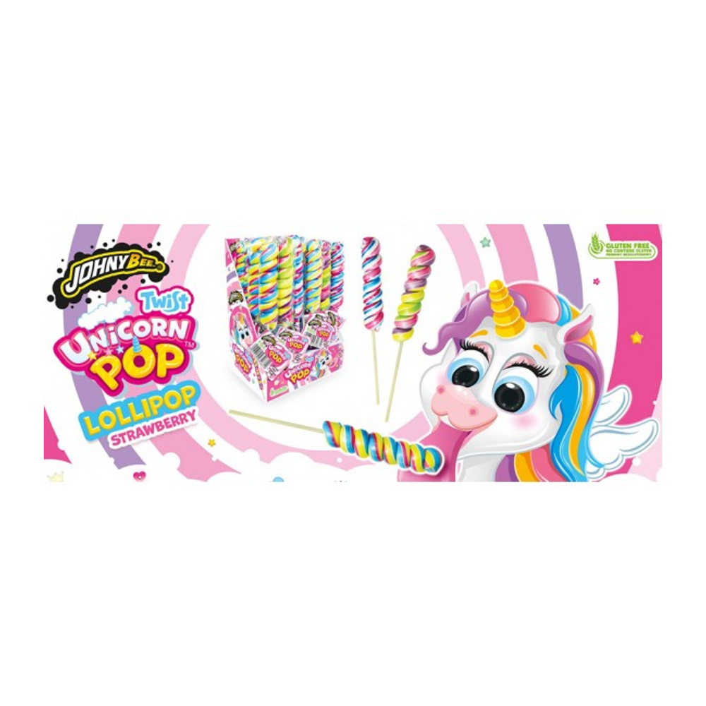 JOHNY BEE LOLLYPOP UNICORN POP TWIST 50 GM