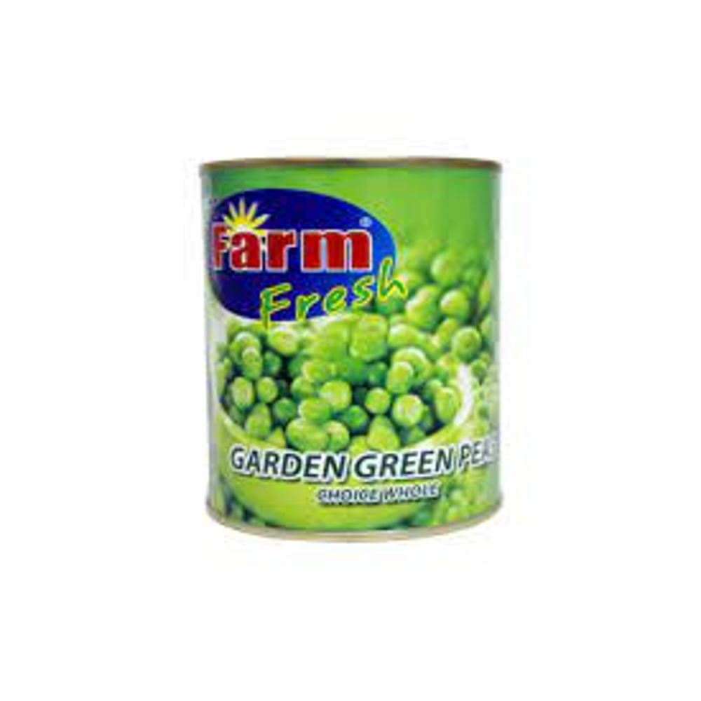 FARM FRESH GARDEN GREEN PEAS CHOICE WHOLE 825 GM