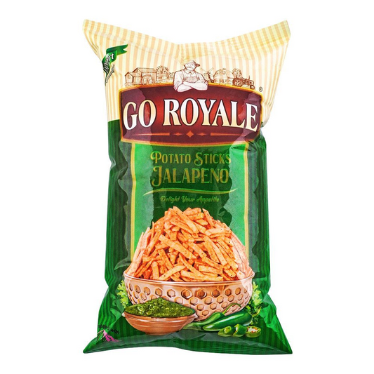 GO ROYALE POTATO STICKS JALAPENO 110GM