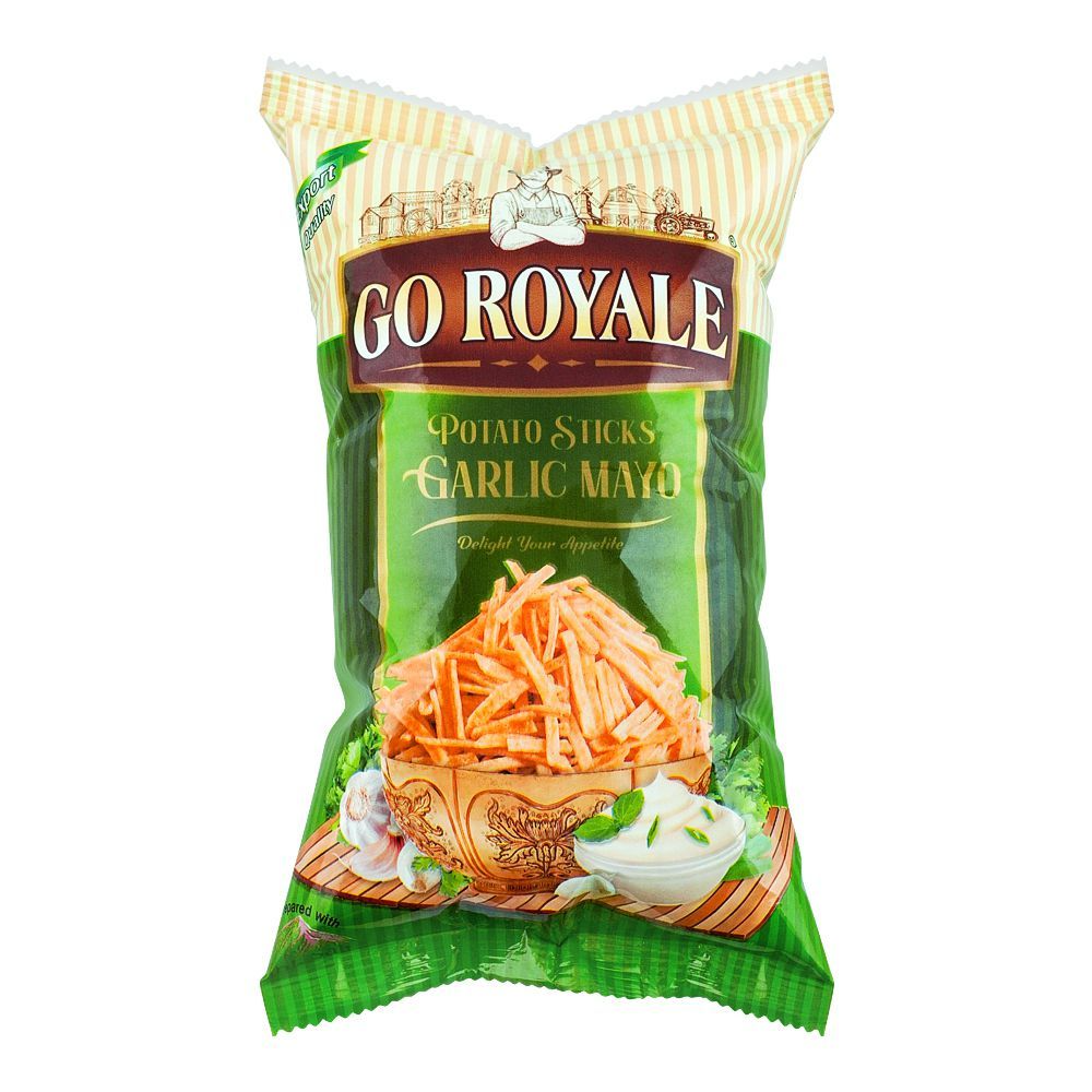 GO ROYALE POTATO STICKS GARLIC MAYO 110GM