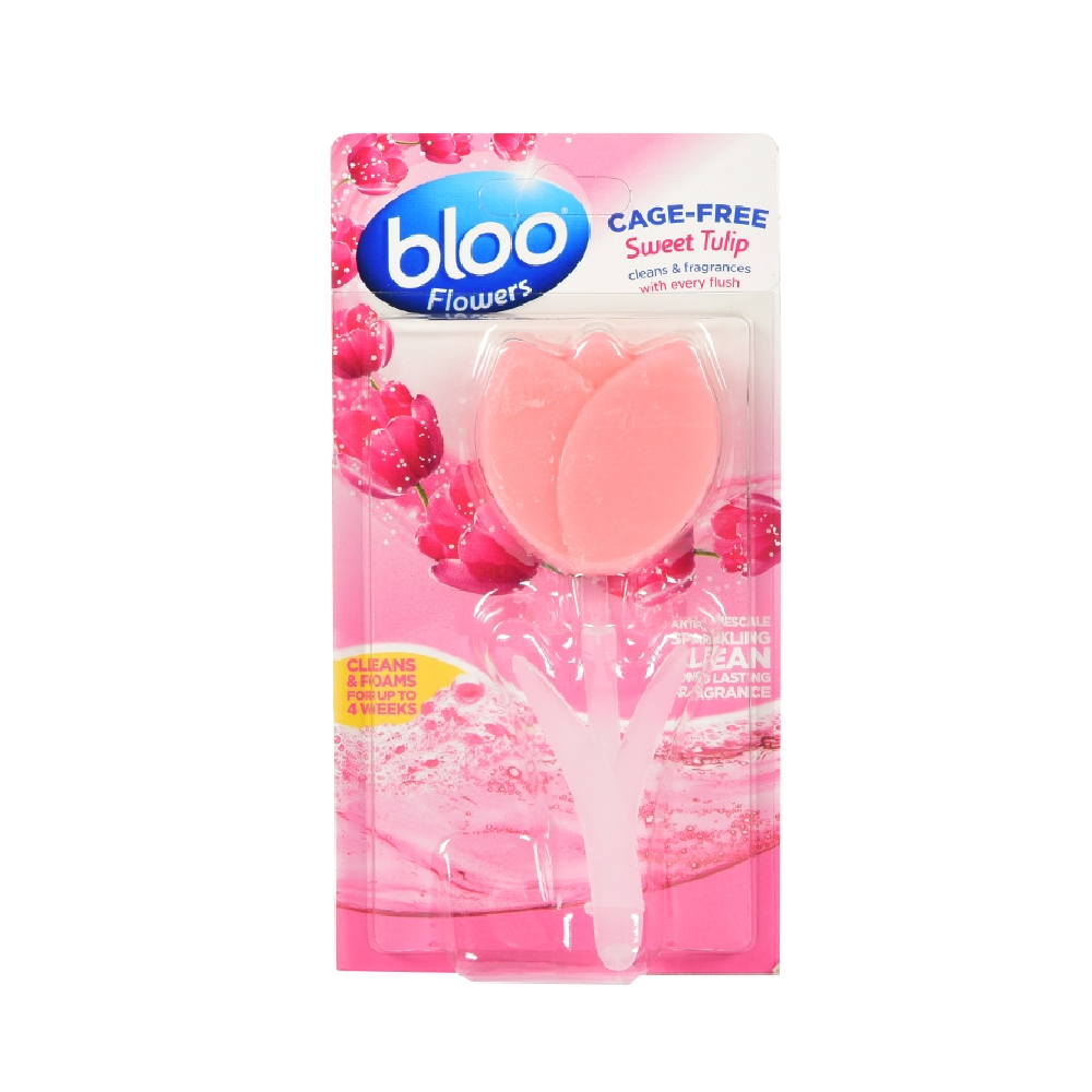 BLOO TOILET AIR FRESHNER CLEANS FOAMS SWEET TULIIP 34 GM