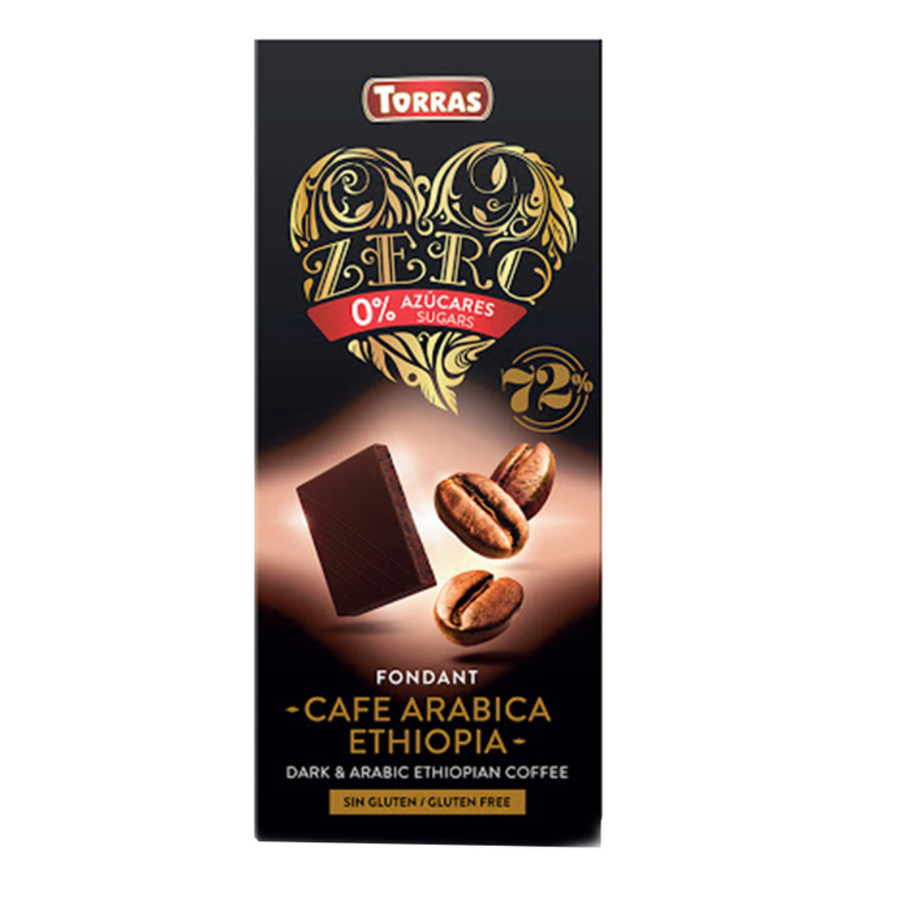 TORRAS ZERO DARK & ARABIC COFFEE CHOCOLATE BAR 100GM