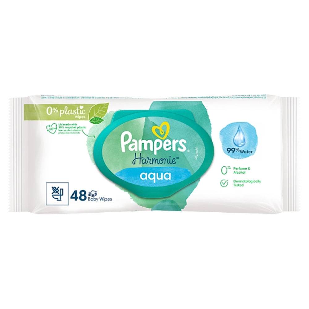 PAMPERS BABY WIPES HARMONIE AQUA 48 PC