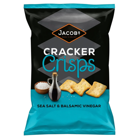 JACOBS CRACKER CRISPS SEA SALT BALSAMIC VINEGAR 150 GM