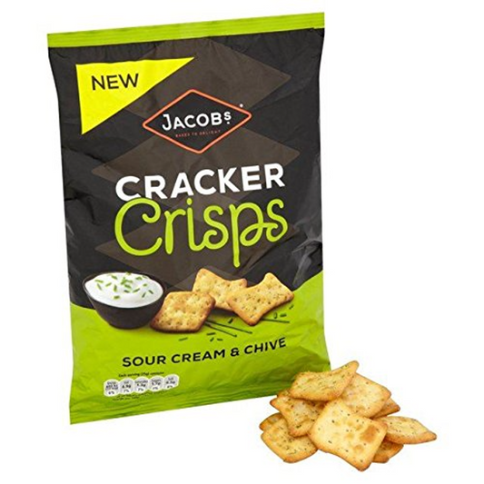 JACOBS CRACKER CRISPS SOUR CREAM & CHIVE 150 GM