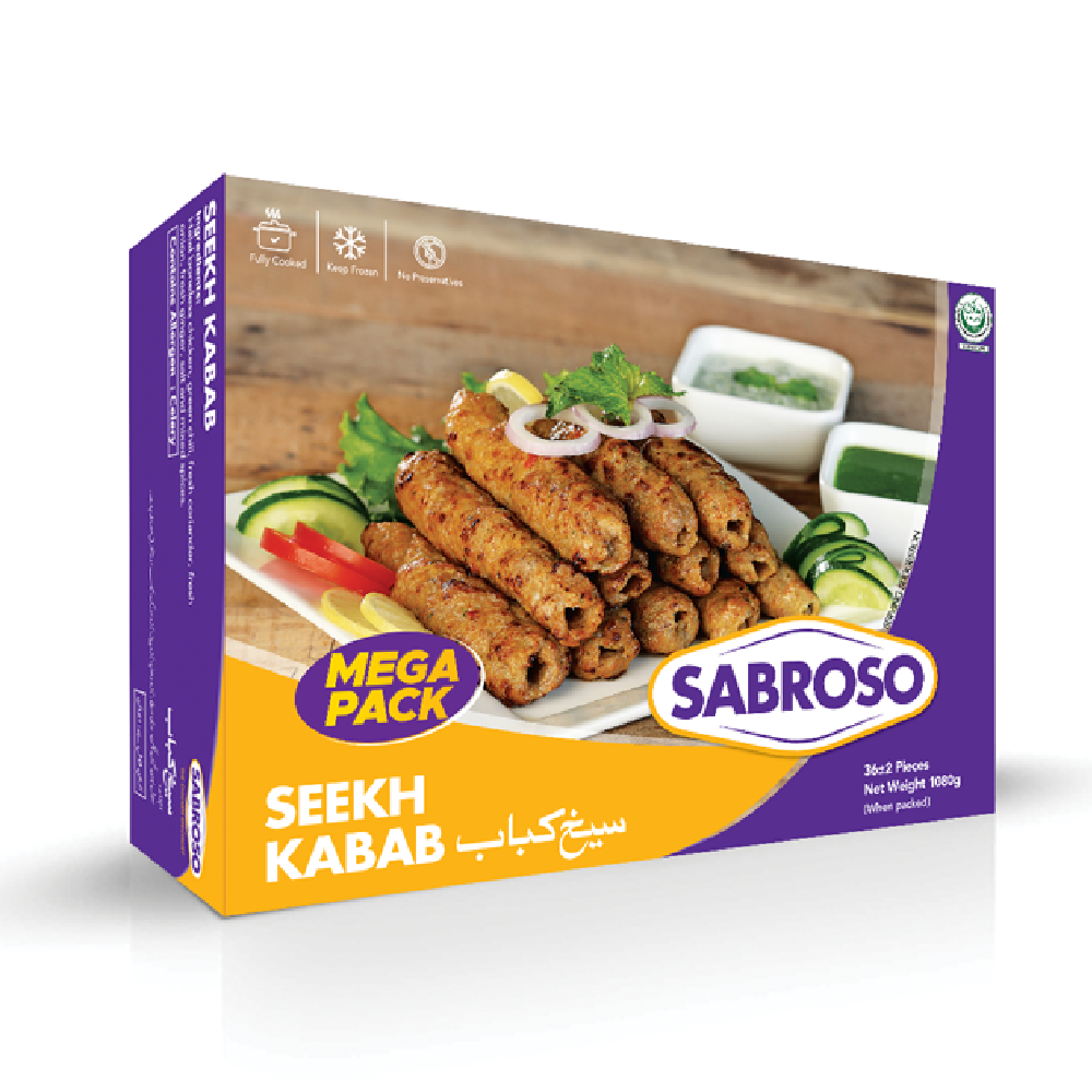 SABROSO SEEKH KABAB MEGA PACK 1080GM