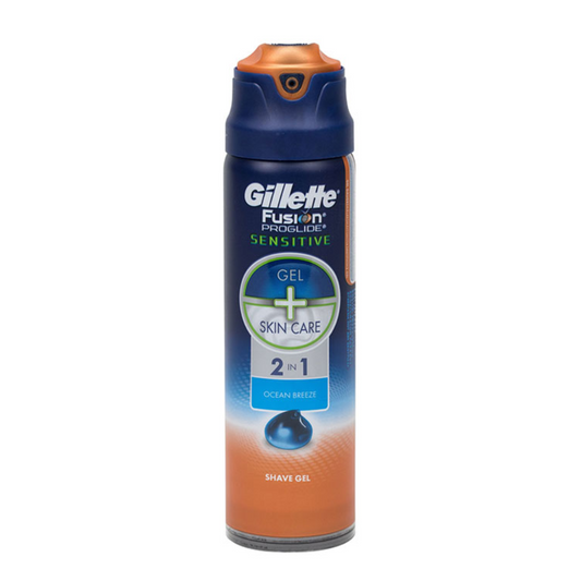 GILLETTE SHAVE GEL SKIN CARE SENSITIVE 2IN1 COOL FRESH 170 M