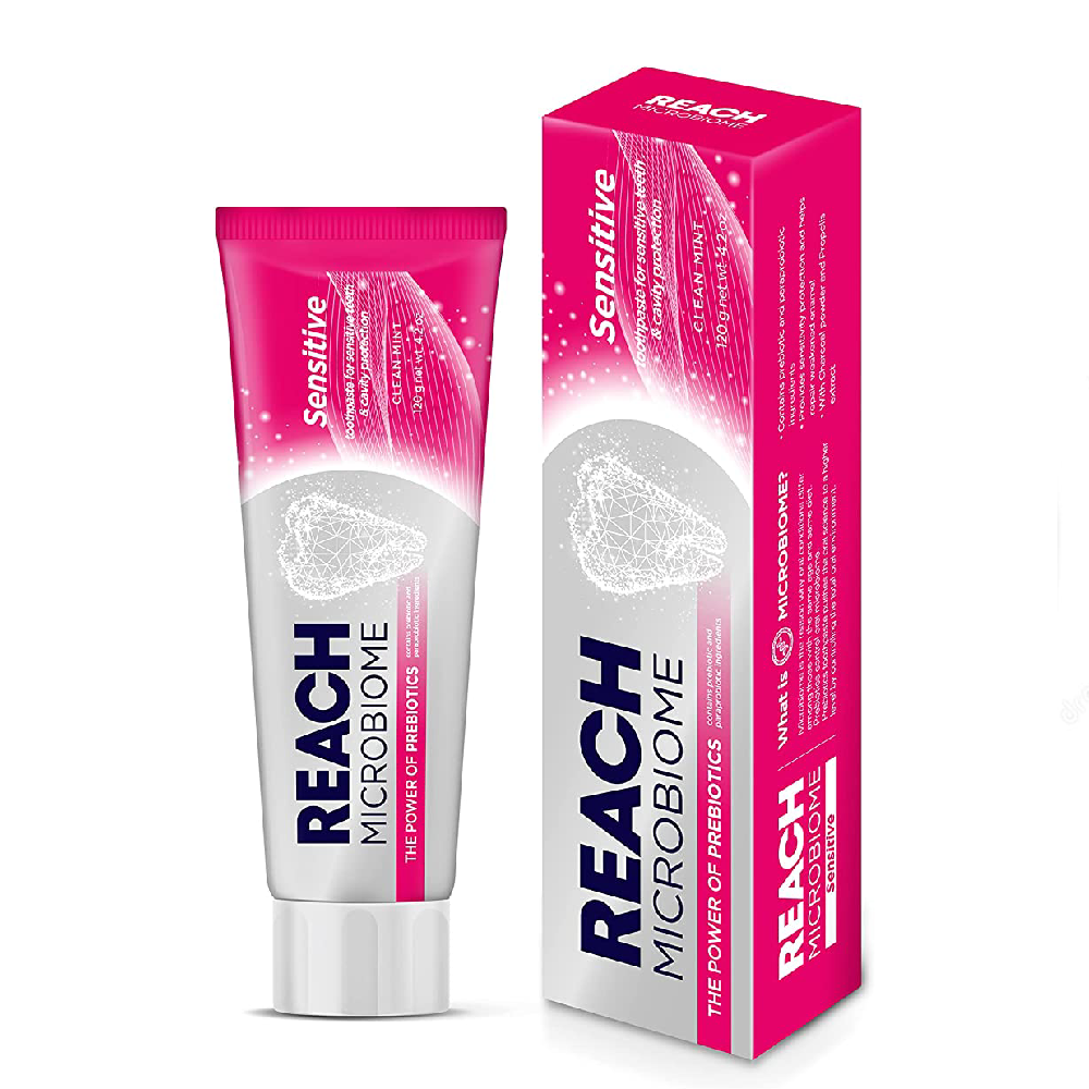 REACH MICROBIOME TOOTH PASTE SENSITIVE CLEAN MINT 120 GM