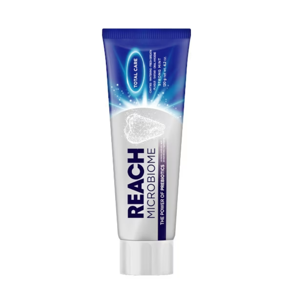 REACH MICROBIOME TOOTH PASTE TOTAL CARE STRONG MINT 120 GM