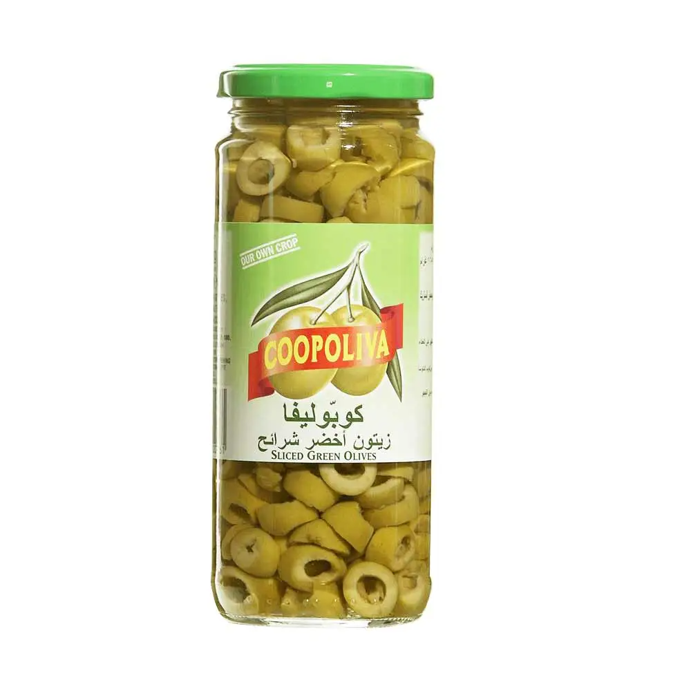 COOPOLIVA SLICED GREEN OLIVES 235 GM