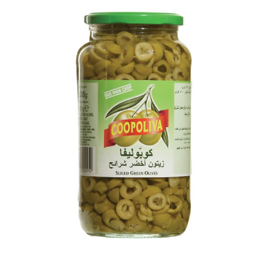 COOPOLIVA SLICED GREEN OLIVES 510GM