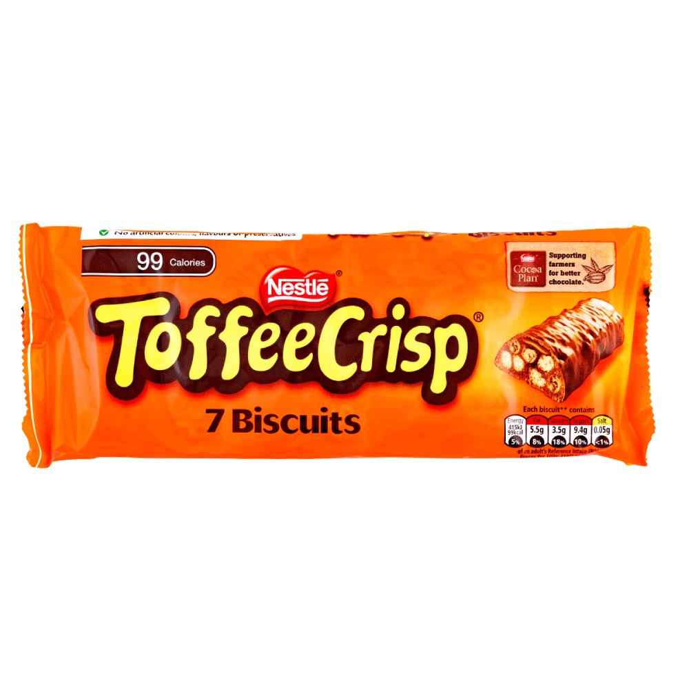 NESTLE TOFFEE CRISP 7 BISCUITS 130.9 GM