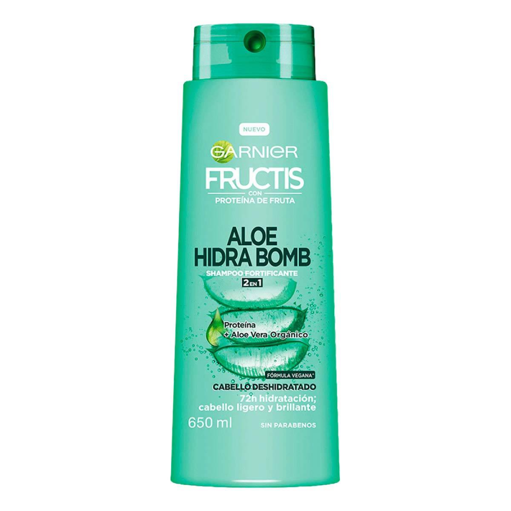 GARNIER FRUCTIS SHAMPOO ALOE HIDRA BOMB 2 IN 1 650 ML