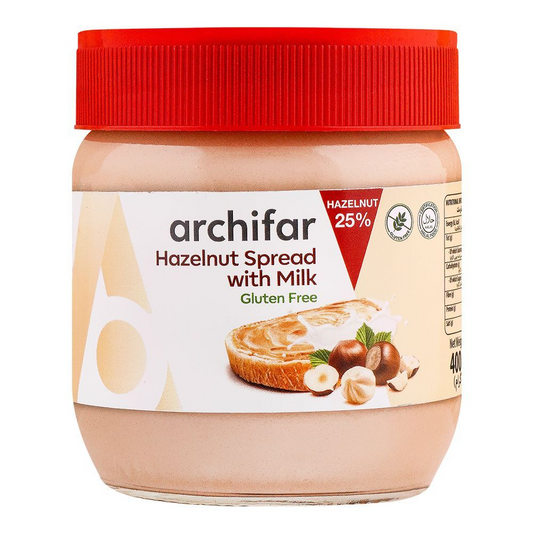 ARCHIFAR HAZELNUT SPREAD WITH MILK 25% 400 GM