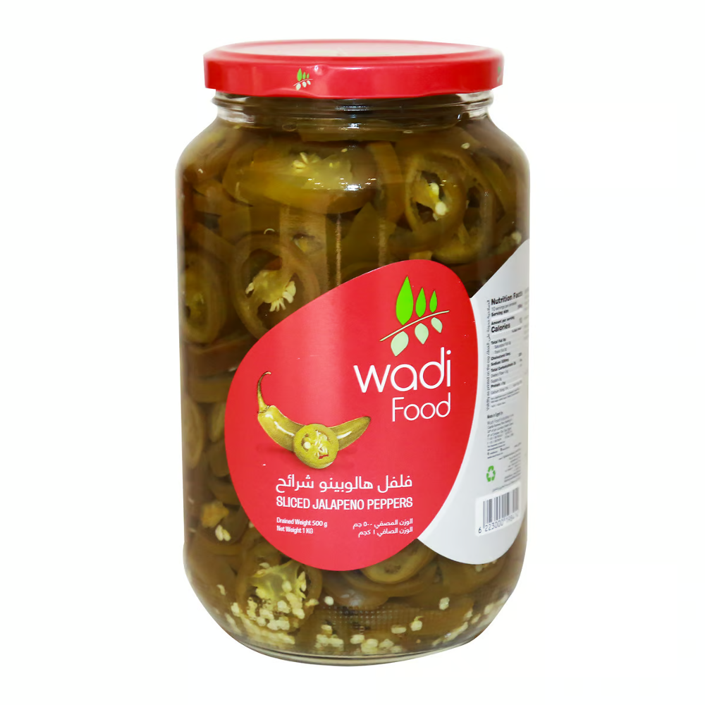 WADI FOOD JALAPENO PEPPERS SLICE 240 GM