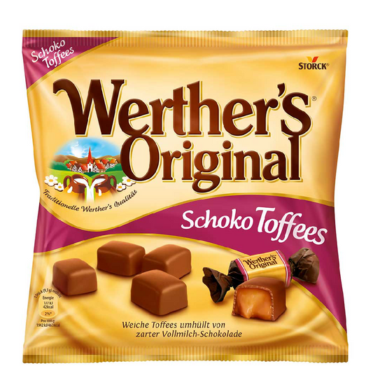 WERTHERS ORIGINAL TOFFEE SCHOKO TOFFEES 180 GM