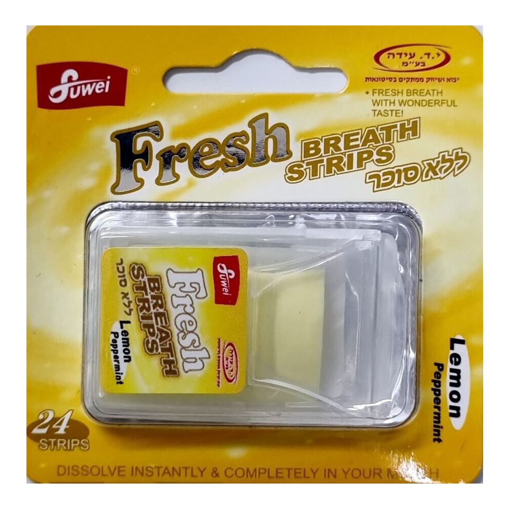 FUWEI FRESH BREATH STRIPS LEMON PEPPERMINT 24S