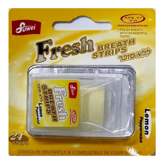 FUWEI FRESH BREATH STRIPS LEMON PEPPERMINT 24S