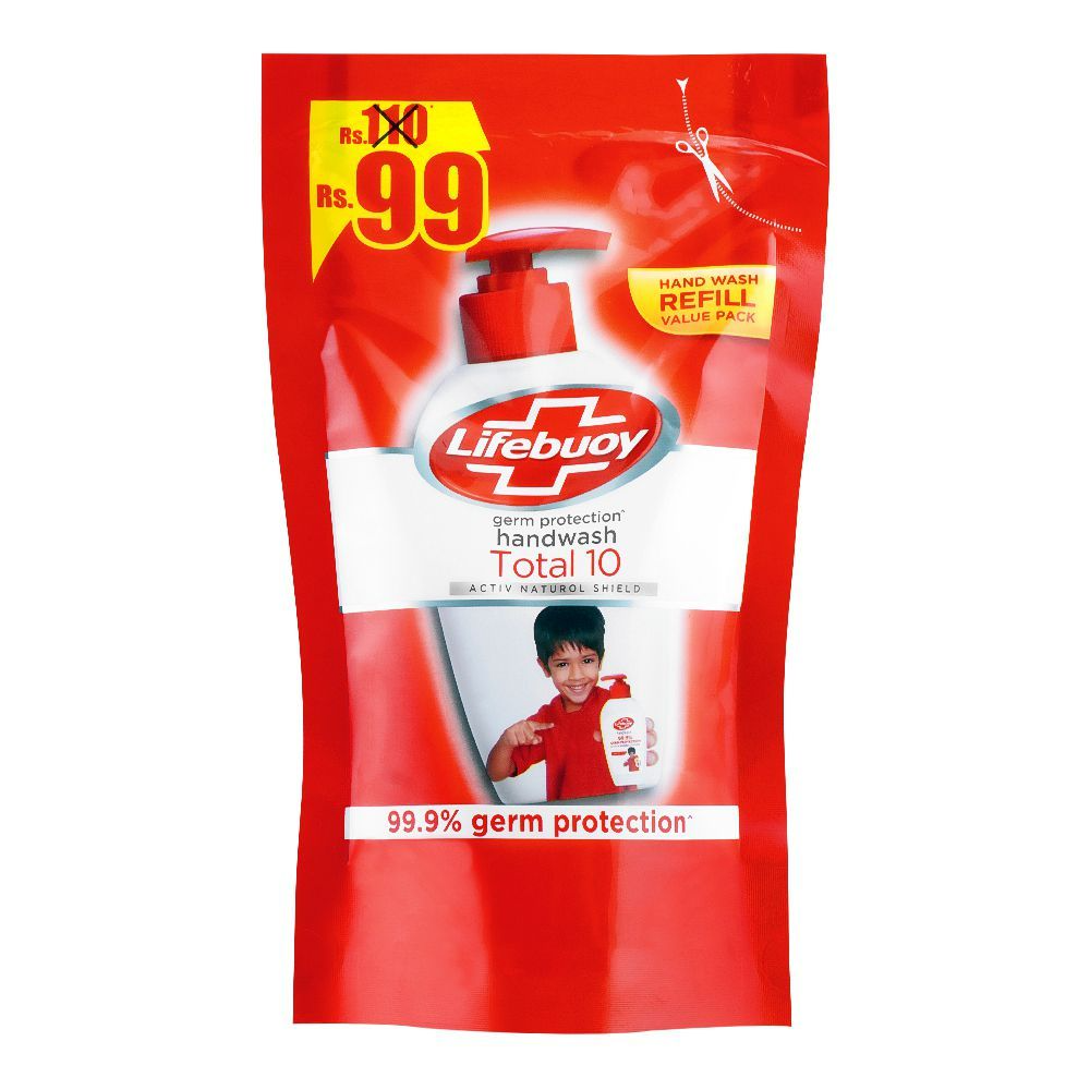 LIFEBUOY HAND WASH TOTAL 10 REFILL POUCH 170 ML