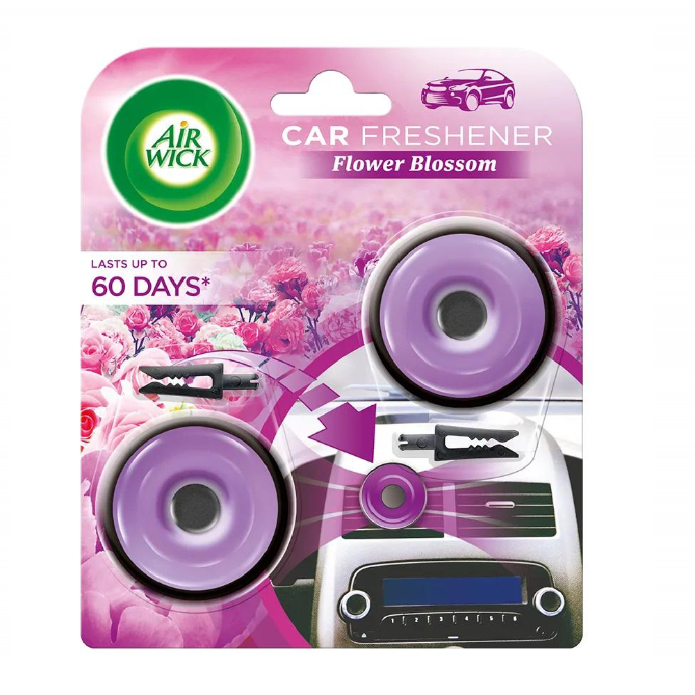 AIR WICK FRESHENER CAR FLOWER BLOSSOM 60 DAYS 2X8 GM