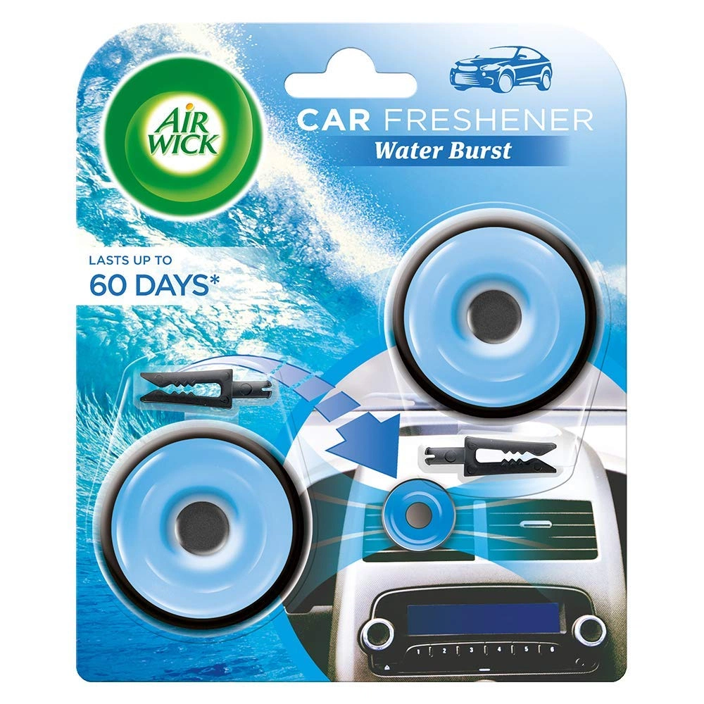 AIR WICK FRESHENER CAR WATER BURST 60 DAYS 2X8 GM