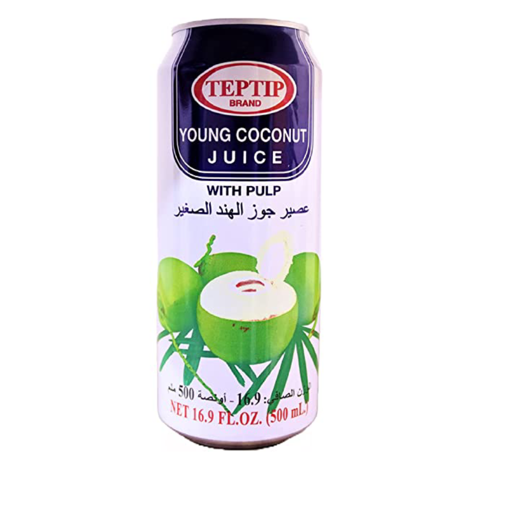 TEPTIP JUICE YOUNG COCONUT WITH PULP 500 ML