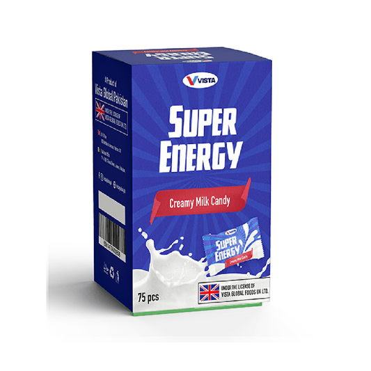 VISTA SUPER ENERGY MILK FLAVOR BOX 75PCS