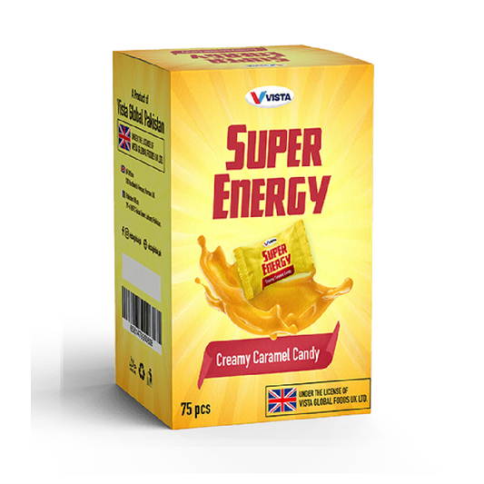 VISTA SUPER ENERGY CARAMEL FLAVOR BOX 75PCS