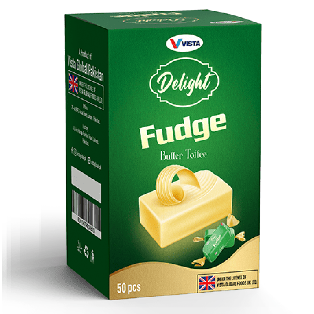 VISTA FUDGE TOFFEE BUTTER FLAVOR BOX 50PCS