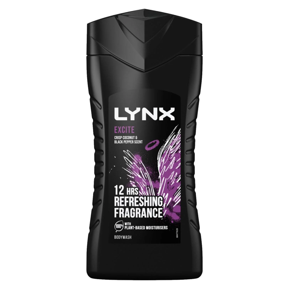 LYNX SHOER GEL EXCITE CRISP COCONUT & BLACK SCENT 225 ML