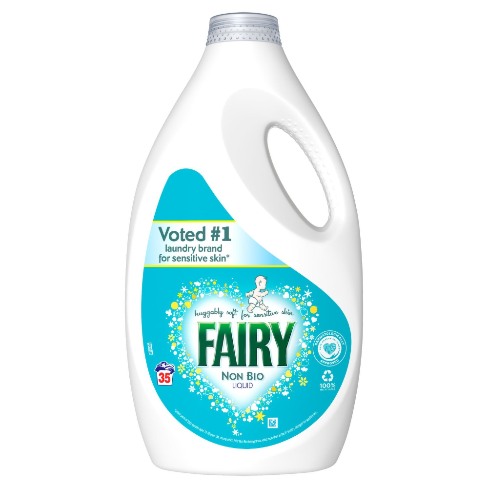 FAIRY WASHING LIQUID 35 WASH NON BIO SENSITIVE SKIN 1225 ML