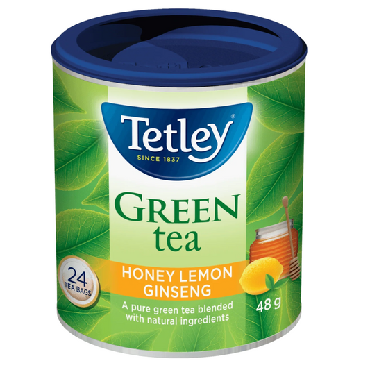 TETLEY GREEN TEA  HONEY LEMON GINSENG 48 GM