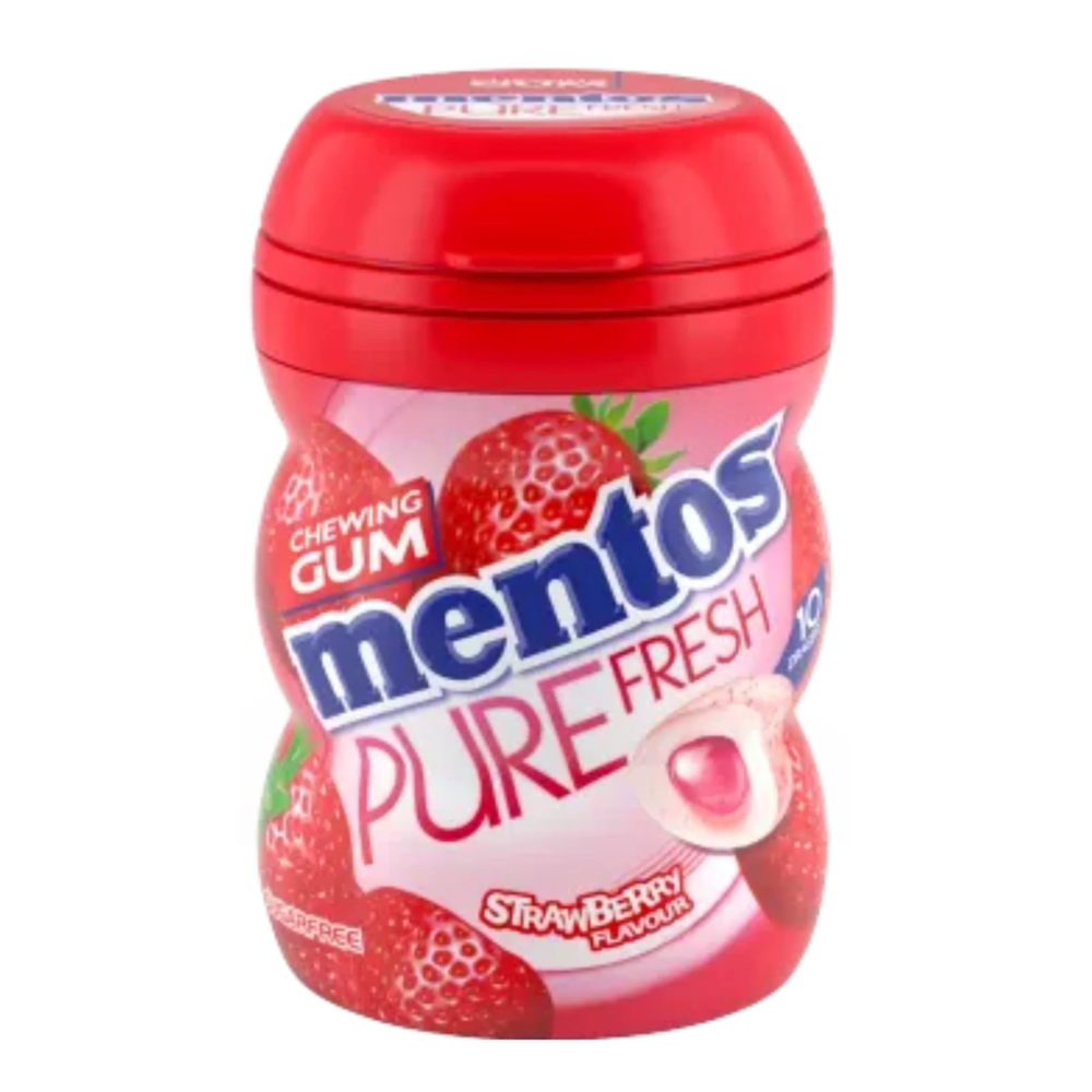 MENTOS GUM PURE FRESH STRAWBERRY 60 GM