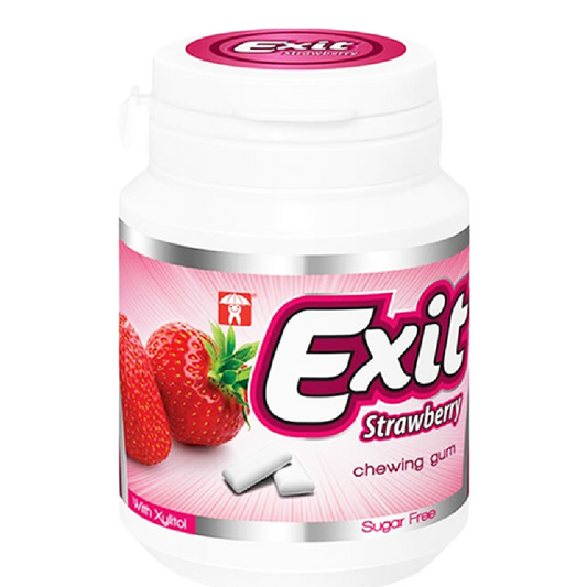 EXIT CHEWING GUM STRAWBERRY SUGAR FREE 50 GM