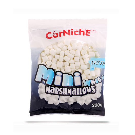 CORNICHE MARSHMALLOWS MINI WHITE FAT FREE 200 GM