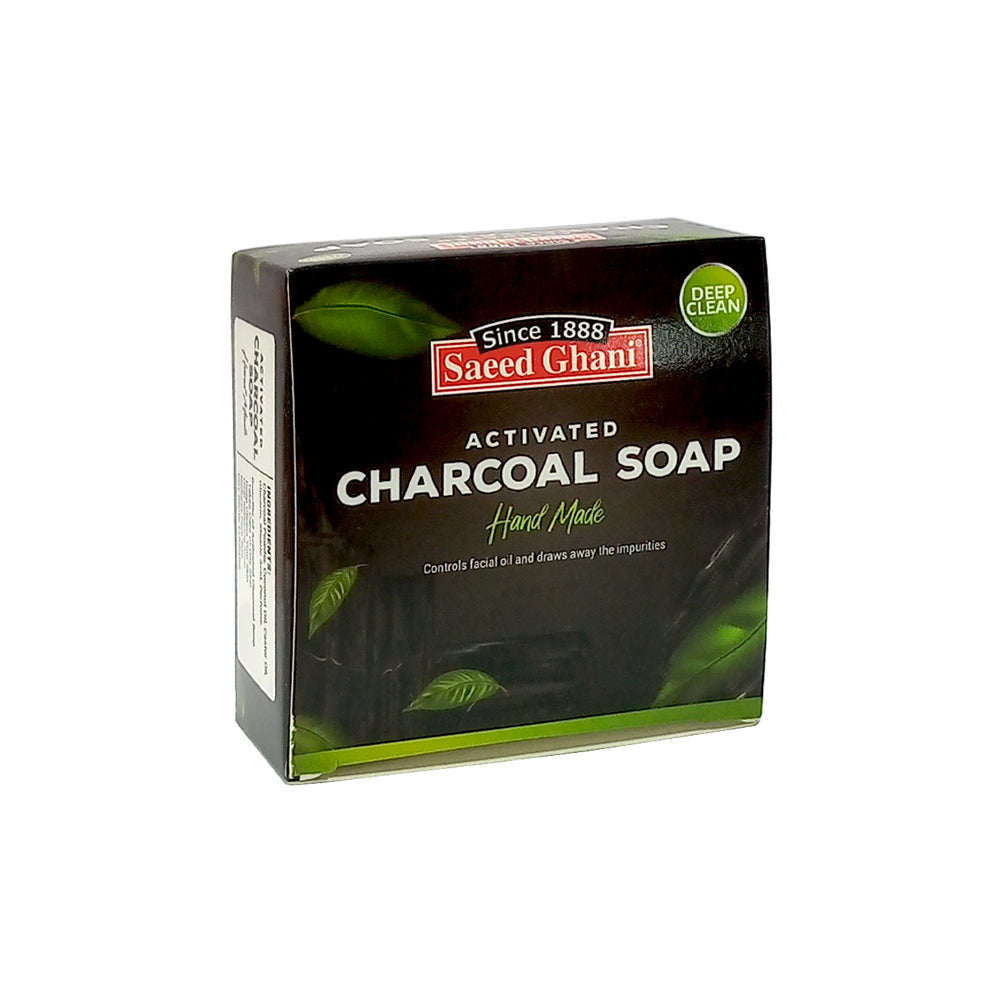 SAEED GHANI CHARCOAL SOAP HAND MADE 90 GM