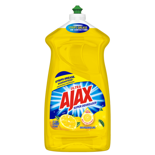 AJAX Liquid Dish Soap, Lemon Scent, 52 Fluid Ounce