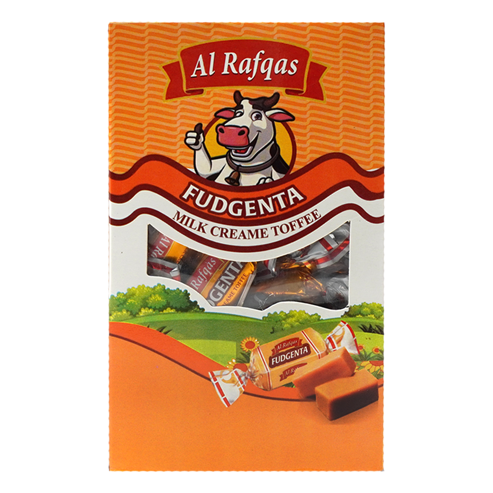 AL RAFQAS FUDGENTA MILK TOFFEE BOX 300 GM