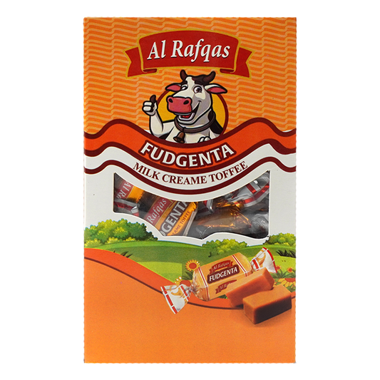 AL RAFQAS FUDGENTA MILK TOFFEE BOX 300 GM