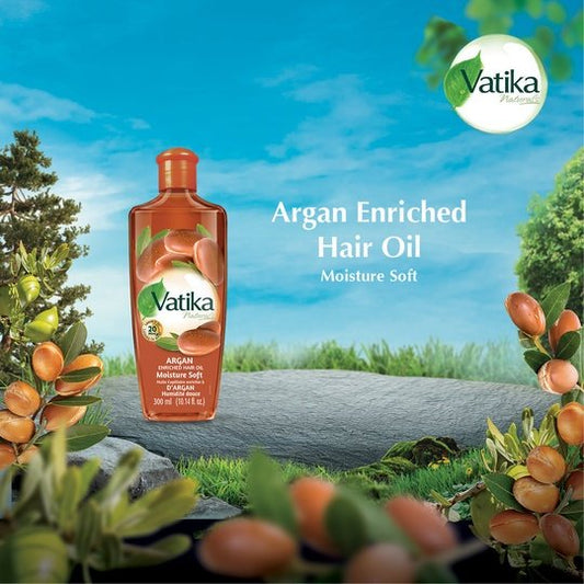 Vatika Naturals Argan Enriched Hair Oil