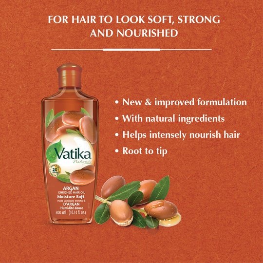 Vatika Naturals Argan Enriched Hair Oil