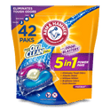 ARM & HAMMER Plus OxiClean with Odor Blasters 5-in-1 Fresh Burst Laundry Detergent Power Paks, 42 Count Bag