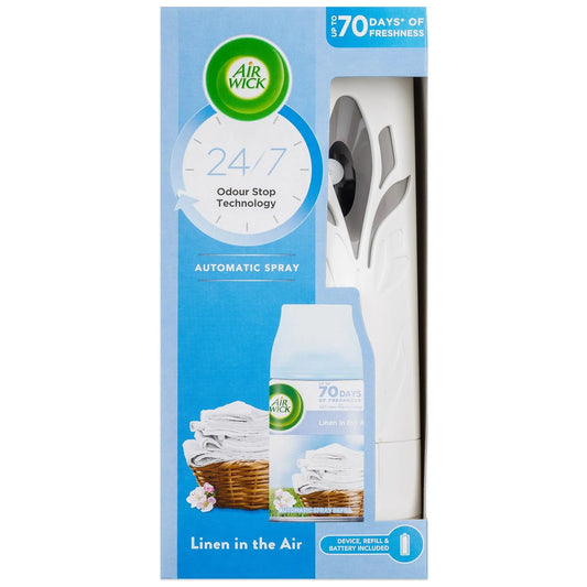 AIR WICK AIR FRESHNER & MACHINE SOFT COTTON AUTOMATIC 250 ML