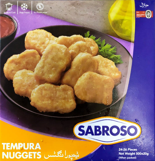 SABROSO TEMPURA NUGGETS 500GM