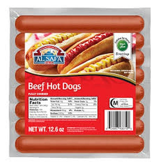 Al Safa Beef Hot Dogs 8pc