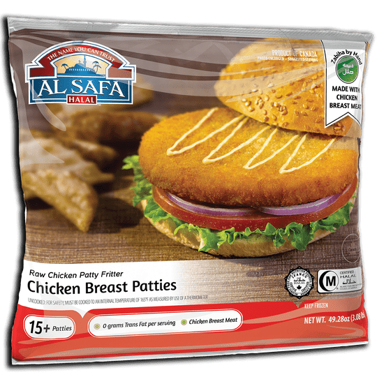 Al-Safa Breaded Chicken Patties Family Pack