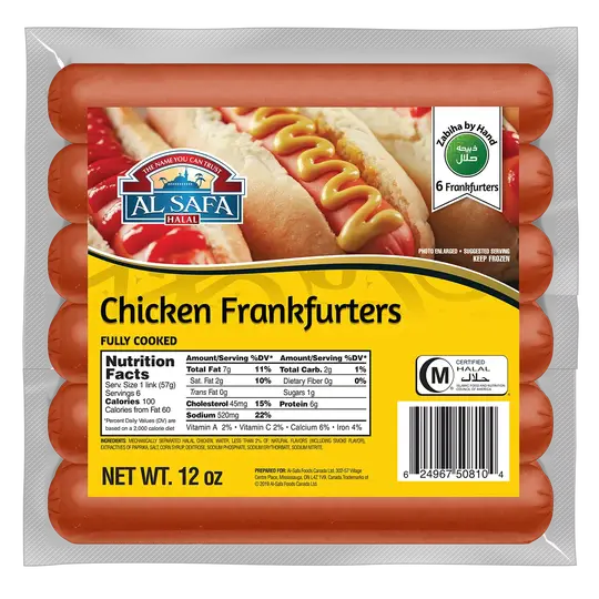 Al-Safa Chicken Franks 6pc